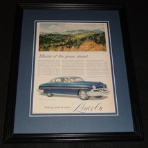 1951 Lincoln Cosmopolitan Sedan Framed 11x14 ORIGINAL Vintage Advertisement B - $49.49