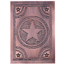 4 Solid Copper Cabinet Panels in regular Star - $124.99