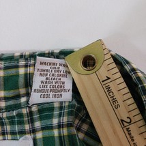 Cassini RN#16574 Men's Green Plsid Cotton Button-Down Collar Shirt Long Sleeve L image 4