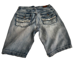 Flypaper Shorts Jorts Y2K Men Blue Denim Jean Flap Back Pockets Actual 3... - $28.21