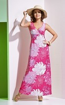Long Sundress Maxi A-LINE Dress Natural Summer Peony Made In Europe S M L Xl Xxl - £95.12 GBP