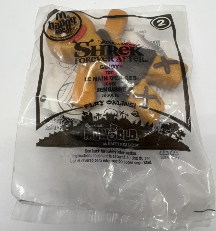 McDonald&#39;s Shrek Forever After Gingy #2 Happy Meal Toy 2010 - $4.95