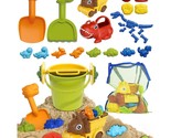 Beach Toys, 34 Pcs Dinosaur Beach Sandbox Toy Set With Sandbox Take Apar... - $31.99