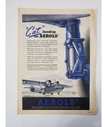 1944 Cleveland Pneumatic Tool Co Vintage WWII Print Ad Cat Landing On Ae... - £10.26 GBP