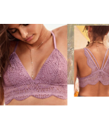 Victoria&#39;s Secret Long Line Bralette Strappy Lace light bra crop tank cr... - $19.99