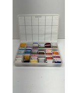 Large Lot of Carded Embroidery Floss  Multicolor w/ Organizer - $24.70