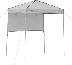 Core Instant Straight Leg Canopy Tent With Adjustable Sun Wall, 6 Ft X 4... - $129.99