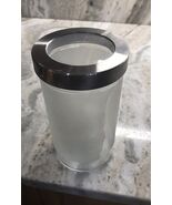 KEA Droppar Frosted Glass Canister/Jar W Lid 7” X 4” - $123.93 CAD