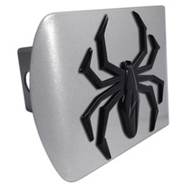Metalhead Black Lightining Spider On Brushed Chrome Usa Made Hitch Cover - £63.94 GBP
