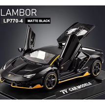 1/32 Cars Toys Auto To Scale Lambor LP770 Diecast Model Cars Alloy Matte Black - £12.70 GBP