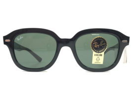 Ray-Ban Sonnenbrille Rb4398 Erik 901/31 Poliert Schwarz Rahmen W/G-15 Grün - £78.15 GBP