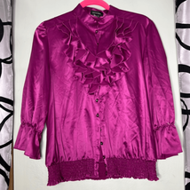Spense Poet Blouse with Ruffle Sleeves, Women’s size L - £13.90 GBP