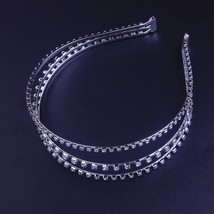Stone hair band hoop jewelry accessories handmade crystal crown headband bridal wedding thumb200
