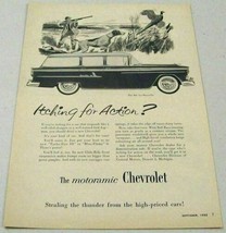 1955 Print Ad Chevrolet BelAir Beauville Station Wagon Chevy Pheasant,Hunter,Dog - $13.60