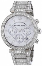 Michael Kors MK5572 Parker Ladies Mother Of Pearl Stainless Chrono Watch... - $228.56 CAD