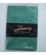 Touch of Color Plastic Tablecover Green Round 84&quot; - $73.69 MXN