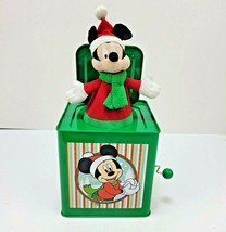 Mickey Mouse Santa Jack in the Box Deck the Halls Disney Christmas 2014 ... - £11.99 GBP