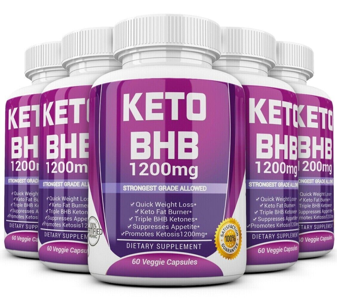 KETO BHB 5X 1200mg Pure Ketone Fat Burner Weight Loss Diet 300 Pills Ket... - $37.90