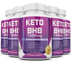 KETO BHB 5X 1200mg Pure Ketone Fat Burner Weight Loss Diet 300 Pills Ketosis - £29.81 GBP