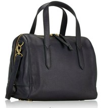 Fossil Sydney Satchel Midnight Navy Blue Leather X-body SHB1978406 NWT $180 MSRP - £73.78 GBP