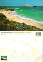 Hawaii Aloha Greetings Card Windward Oahu Landmark Makapuu Beach VTG Pos... - $9.40