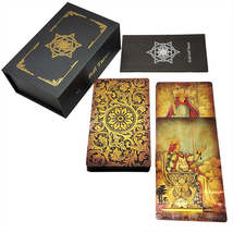 Gold Foil Tarot Deck | Antique Style Luxury Tarot Cards | Premium Divina... - £33.30 GBP