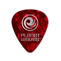 Planet Waves Red Pearl Celluloid Guitar Picks Pack of 10 - Medium  - $19.00