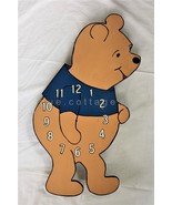vintage 30&quot; wood WINNIE THE POOH large hanging wall clock face art OOAK ... - £53.93 GBP