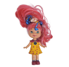 4" VINTAGE 1993 MATTEL LI'L LIL SECRETS MINI DOLL PINK / RED HAIR STAR D... - $9.50