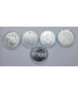 Alemania 20 Euro Completo 5 Moneda de Plata Juego 2018 UNC Bu UNC Nuevo ... - $291.56 CAD