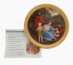 The Danbury Mint The 10 Commandment Plate Collection Mary Mayo 24kt Gold 4th - £19.41 GBP