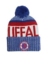 Buffalo Men&#39;s Winter Knit Original Pom Beanie (Royal/Red) - $20.44 CAD