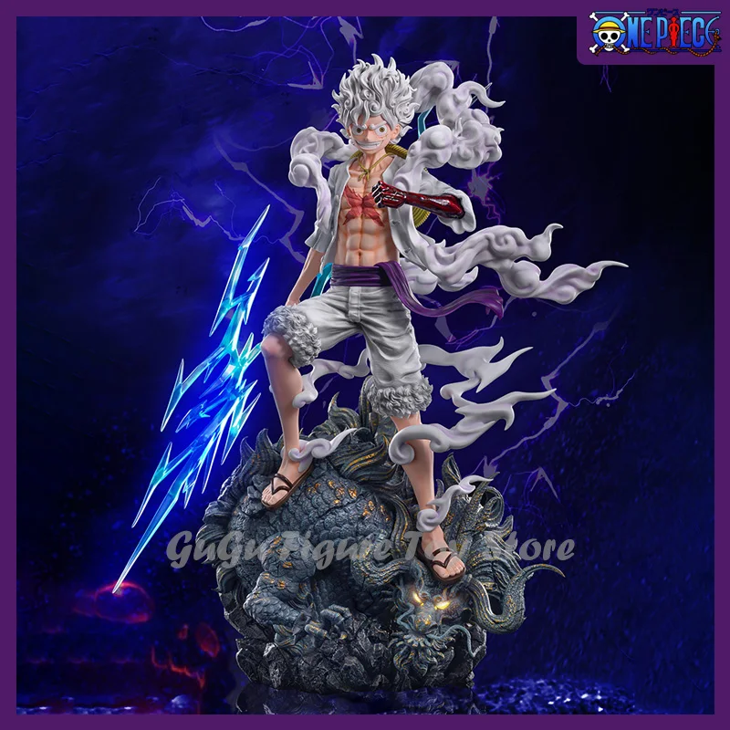 34cm One Piece Gear 5 Luffy Anime Figure Sun God Nika Action Figures PVC Statue - £29.24 GBP+