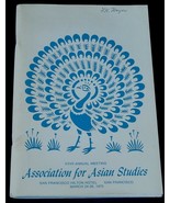 Association for Asian Studies Meeting Program 1975 - €1,71 EUR