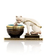 Keren Kopal Cat &amp; Fish limited Edition Trinket Box Decorated Austrian Cr... - $1,926.70 MXN