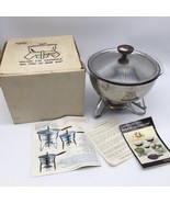 Mid Century Dolfin Stainless Chafing Dish Wooden Knob Original Box Pyrex... - £23.89 GBP