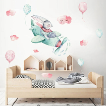 Nursery Stickers,Wallpaper girl room,Trendy Bohemian Decals,Airplane sticker - £11.72 GBP