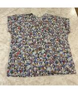 SB Scrubs Women’s  Green Scrub Shirt With Penguin Pattern - $10.35