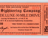 1920s Ticket Pacific Sightseeing Company San Francisco 30 Mile Tour De L... - $26.18