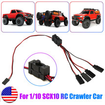 4-Way Led Light On/Off Controller Switch Y Cable For 1/10 Trx-4 Scx10 Rc... - £14.84 GBP