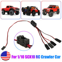 4-Way Led Light On/Off Controller Switch Y Cable For 1/10 Trx-4 Scx10 Rc... - £15.17 GBP