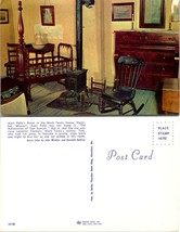Missouri Hannibal Mark Twain Boyhood Home Aunt Polly&#39;s Room Vintage Postcard - £7.51 GBP