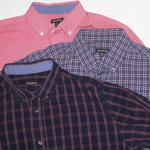 LOT OF 3 MEN&#39;S Sz L / Large / 42 SHIRTS ~ VGC ~ PLAID / CHECK ~ LONG SLE... - $21.78