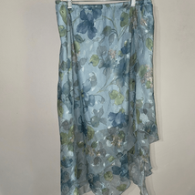 Blue and Green Floral Skirt - $9.80