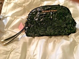 Victoria’s Secret Beautiful black floral makeup cosmetic bag New - £7.55 GBP