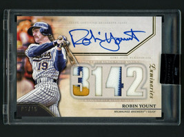 2020 Topps Luminaries Robin Yount Auto/Jersey Patch #6/15 Brewers Nice! - £239.79 GBP