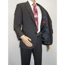 Men Suit BERLUSCONI Turkey 100% Soft Italian Wool Super 180's #Ber26 Gray Plaid image 5