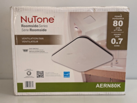 NuTone Roomside Series 80 CFM 0.7 sones Ventilation Fan AERN80K Exhaust Fan - $80.18