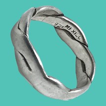 vintage sterling silver mexicio  twisted band size 8.5 - £35.97 GBP