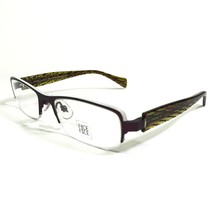 FACE A FACE LORIS 2 9 316 Eyeglasses Frames Brown Purple Rectangular 50-18-125 - £147.29 GBP